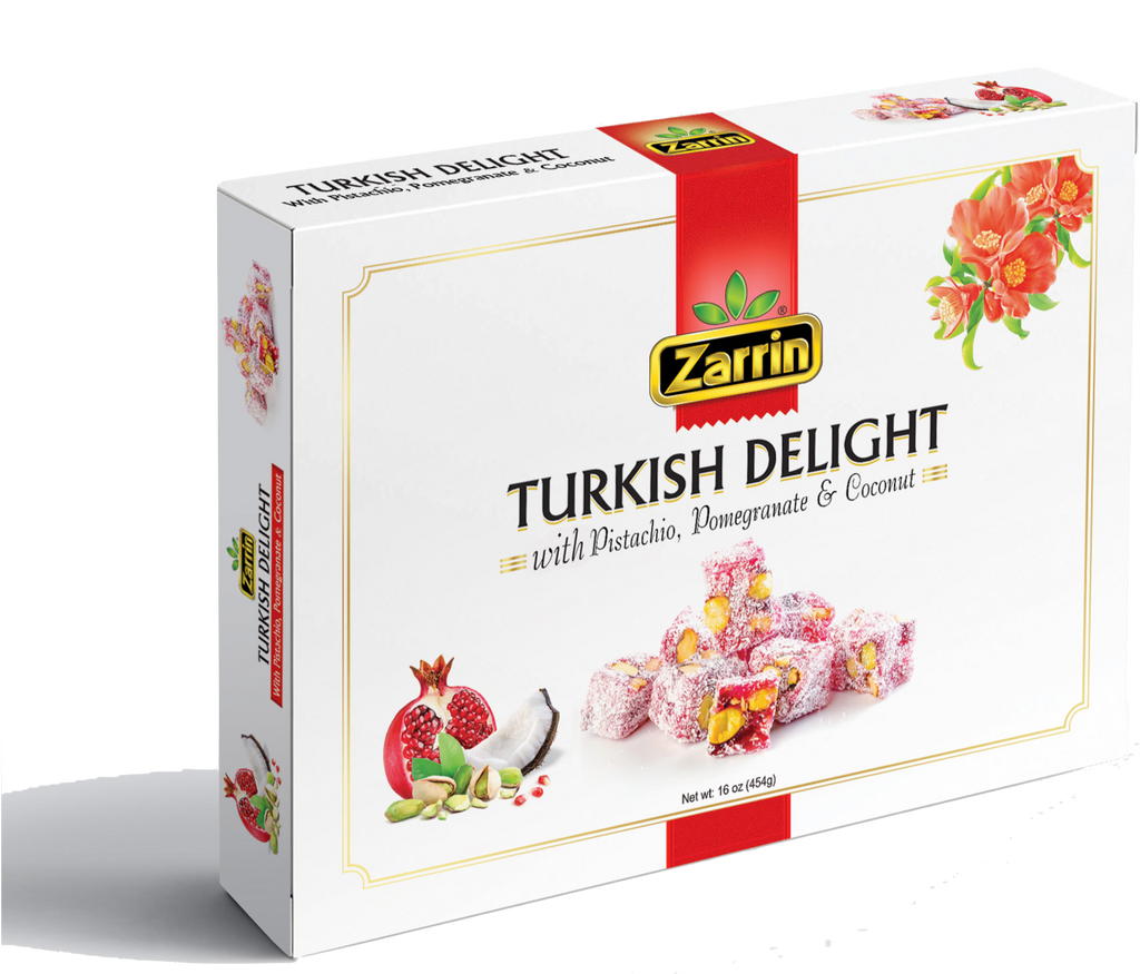 Zarrin - Turkish Delight With Pistachio, Pomegranate & Coconut